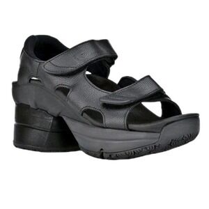 Z-Coil Sidewinder Sandals Women's 7 Black Orthopedic Pain Relief Comfort Shoes